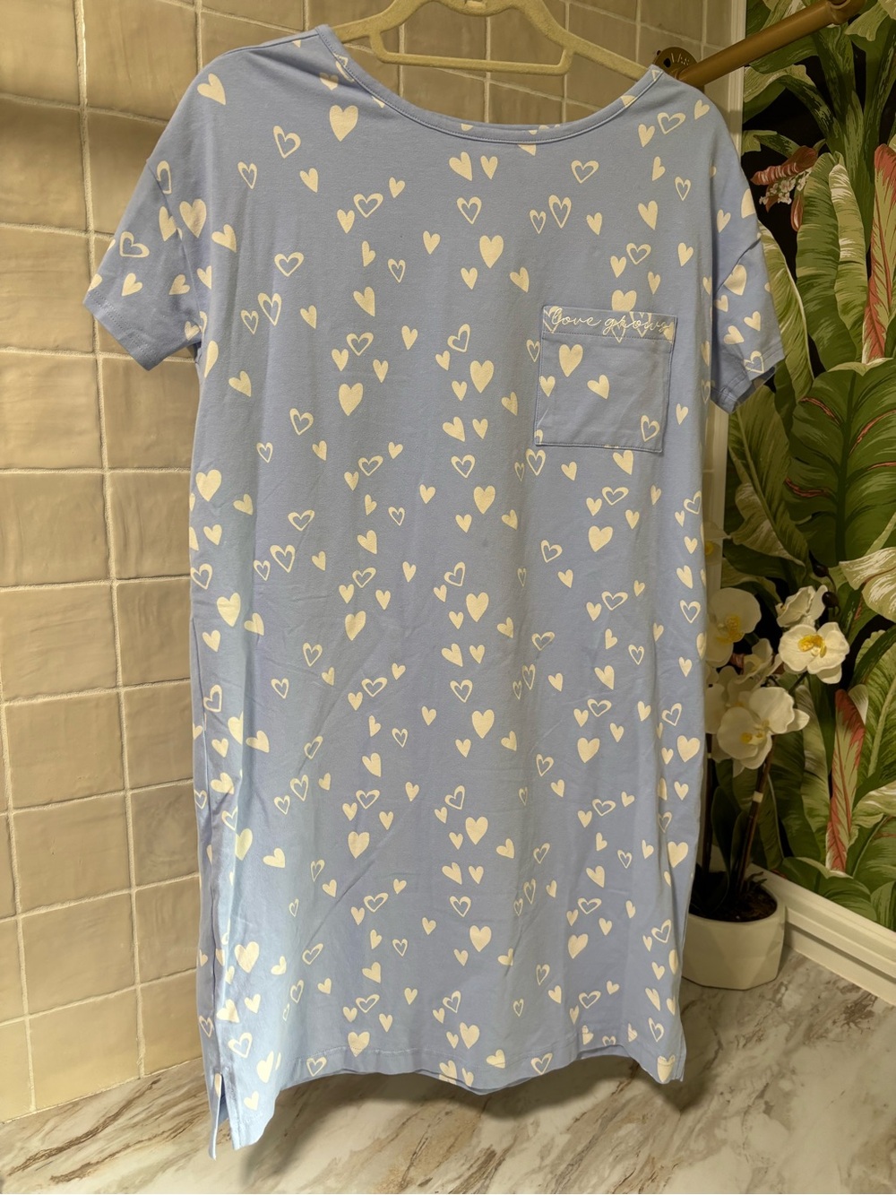 Matilda Jane Light Blue Heart Print Sleep Dress